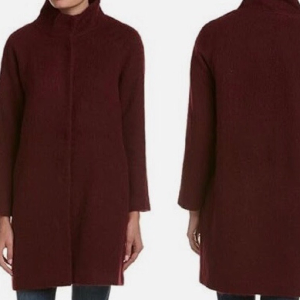 BB Dakota coat wool blend dolman sleeve slash pockets stand up collar SZ M